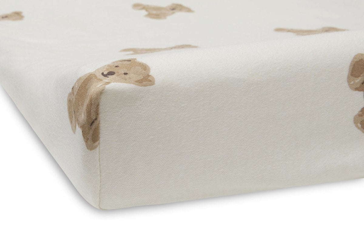 Jollein aankleedkussenhoes jersey 50x70cm - teddy bear