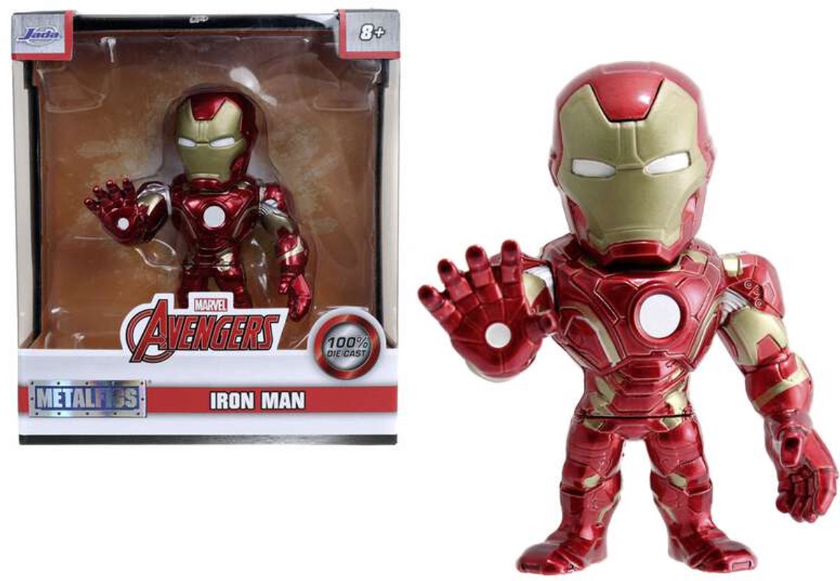 Jada ã¢â‚¬â€œ marvel ã¢â‚¬â€œ ironman figuur 10cm ã¢â‚¬â€œ metaal