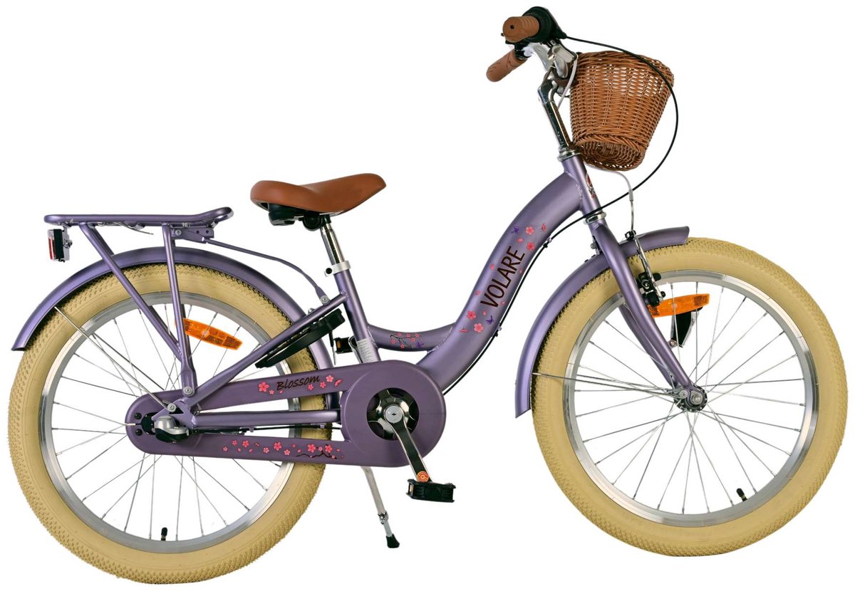 Volare Blossom Bicycle para niños - Niñas - 20 pulgadas - Púrpura - Nexus 3 Gears