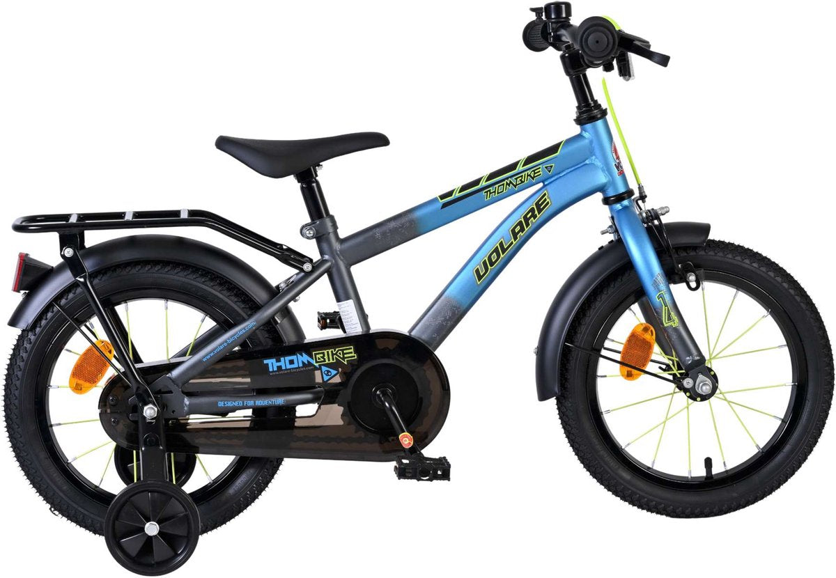 Bicicletta per bambini Volare Thombike - ragazzi - 14 pollici - blu grigio