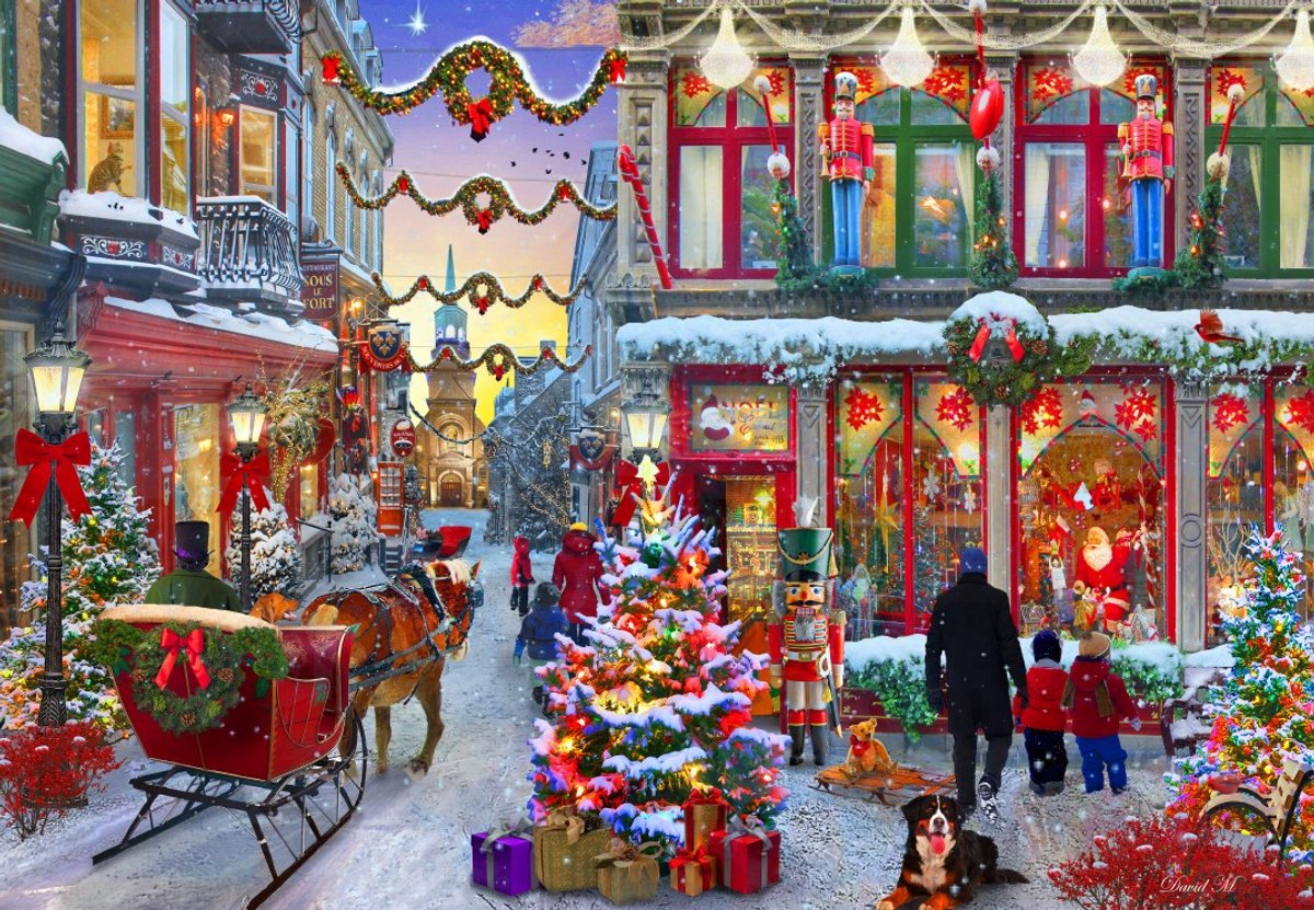 Puzzle Bluebird puzzle gioia di Natale - 1000 pezzi Natale.