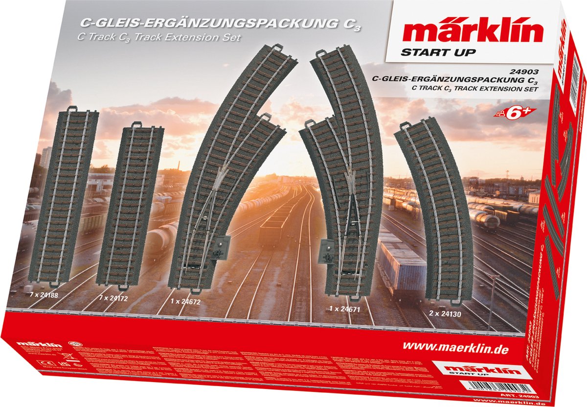 Märklin mette in funzione il set di ampliamento C-rail c3