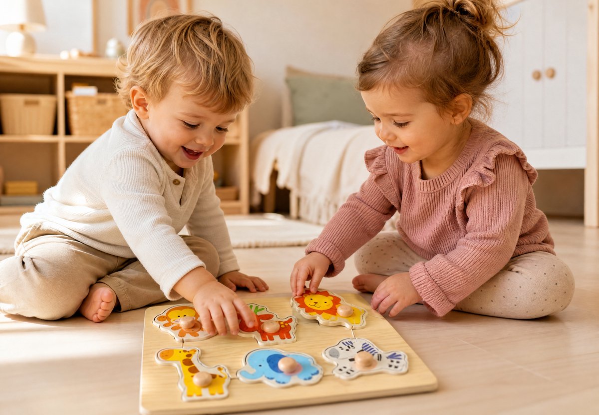 Amuuso easy grab houten puzzel - 8 st.