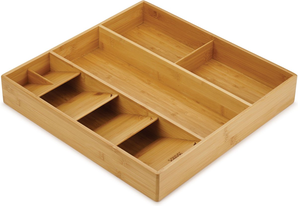 Joseph Joseph - organizer per cassetti da cucina in bambù - silicone - marrone