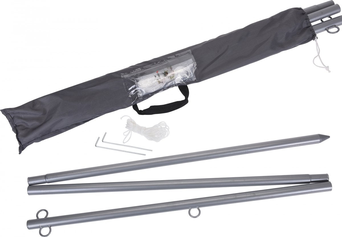 Sin marca poste sin marca para tela de sombra 220 cm polipropileno plateado