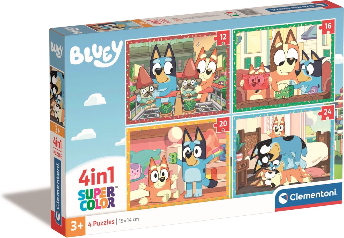 Clementoni puzzle puzzle 4in1 bluey