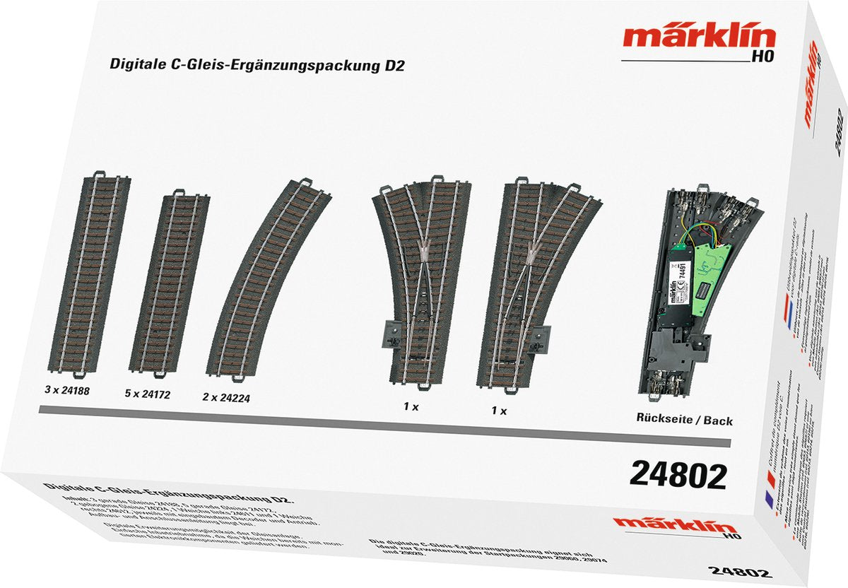 Pacchetto di ampliamento Märklin d2 per binari C digitali