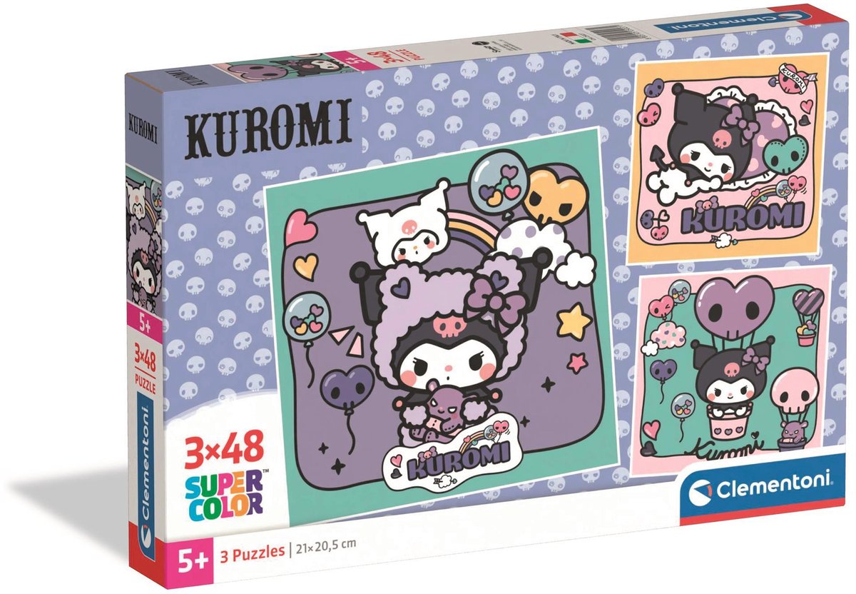 Clementoni - 3x48 piezas - kuromi