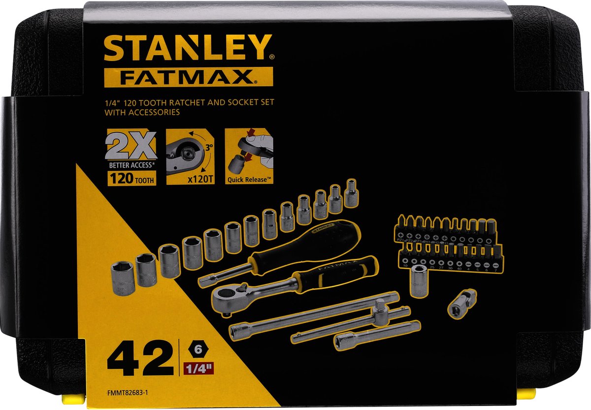 Set chiavi a bussola Stanley fatmax 1 4 - 42 pezzi