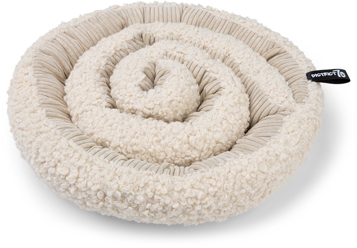 District 70 swirl – tappetino annusativo per cani | stimola il comportamento di ricerca dell'attività mentale - merengue - ø 34 cm