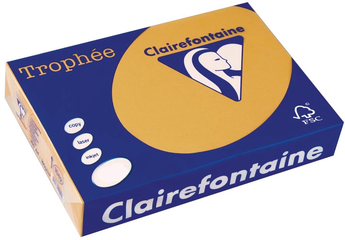 Clairefontaine trophée pastel a4 marrón moca 160 g 250 hojas