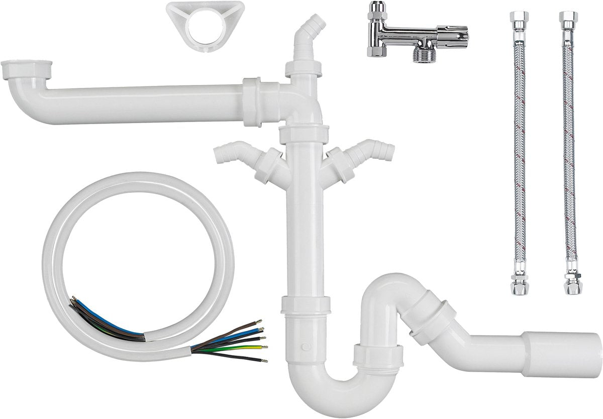 Set montaggio rubinetto cucina Kirchhoff - sett. 11 - bianco