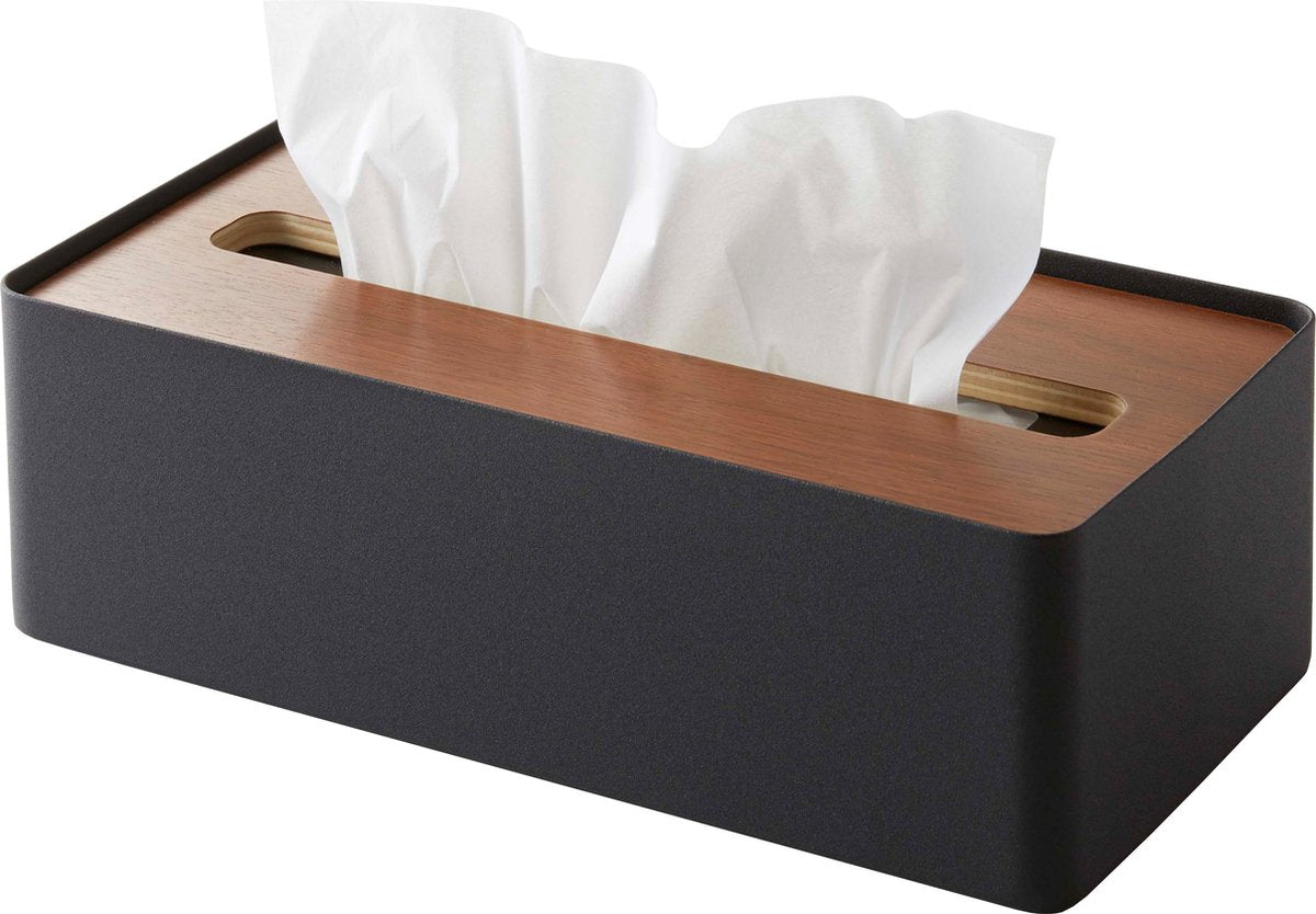 Caja de pañuelos Yamazaki - rin - marrón