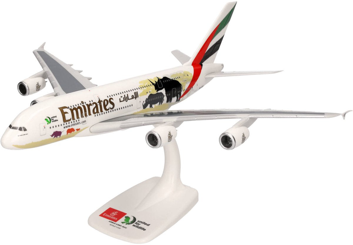 Herpa airbus a380-800 emirates united for wildlife (no.2)