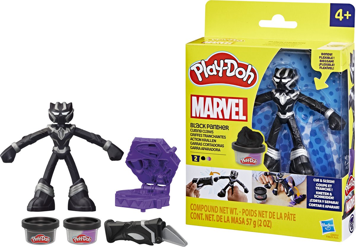 Play-doh marvel pantera negra - plastilina
