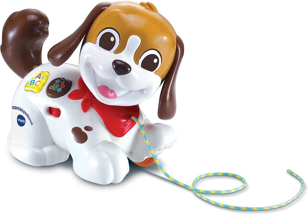 Vtech premier age toutou, 1,2,3 promene-moi, 12 anni, batterie richieste, aaa, plastica, multicolore