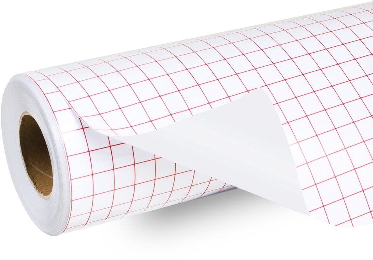 Loklik • cinta transfer con rejilla rollo 30cmx15m rojo