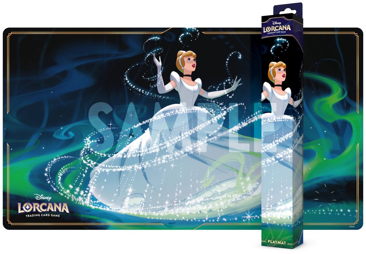 Disney lorcana ravensburger tcg playmat cinderella playmats