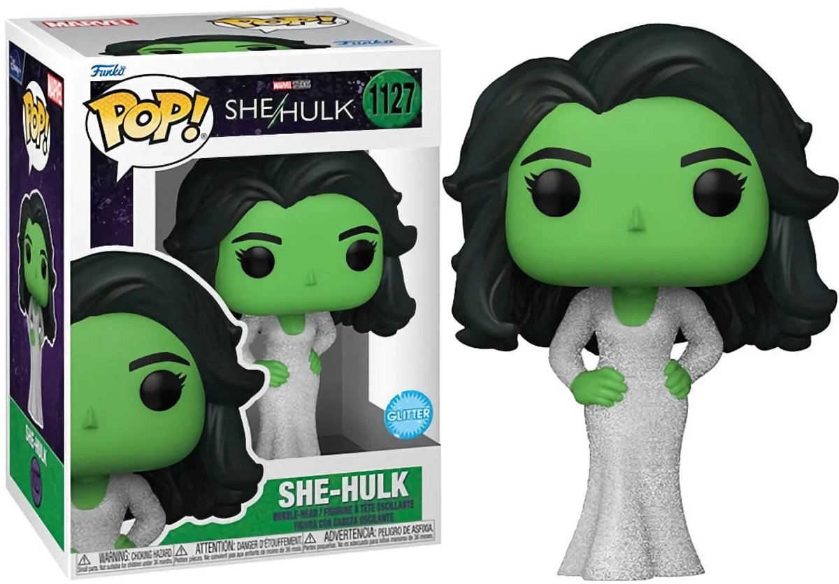 Funko pop! marvel: she-hulk - she hulk gala #1127 glitter edition