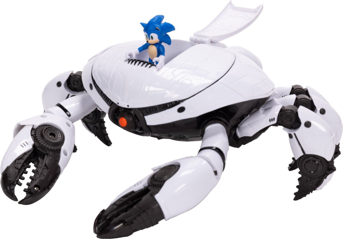 Jakks Sonic Movie, set da gioco: corazzata con figura sonora, 6 cm