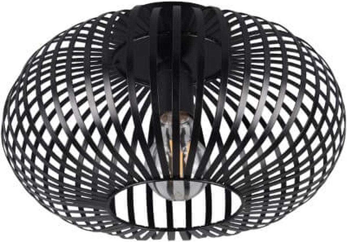 Trio johann - plafondlamp - zwart mat - excl. 1x e27 4 w - verlichting omhoog en omlaag