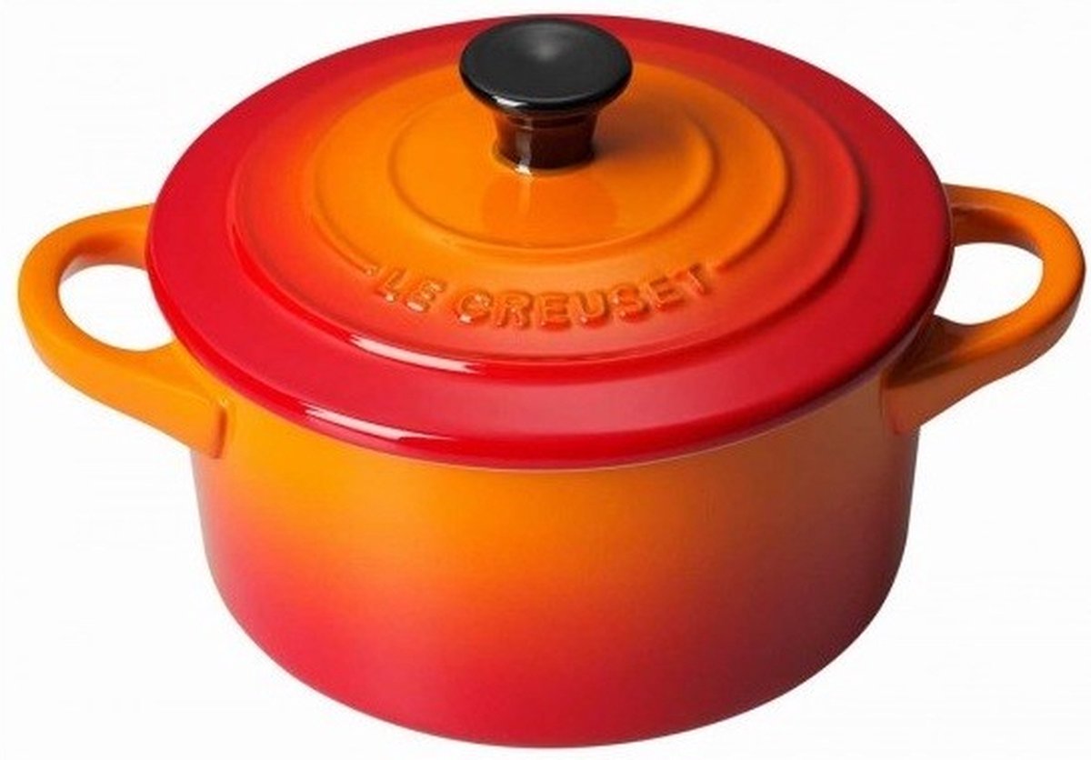 Le creuset - mini cazuela naranja-rojo 10cm 0,2l