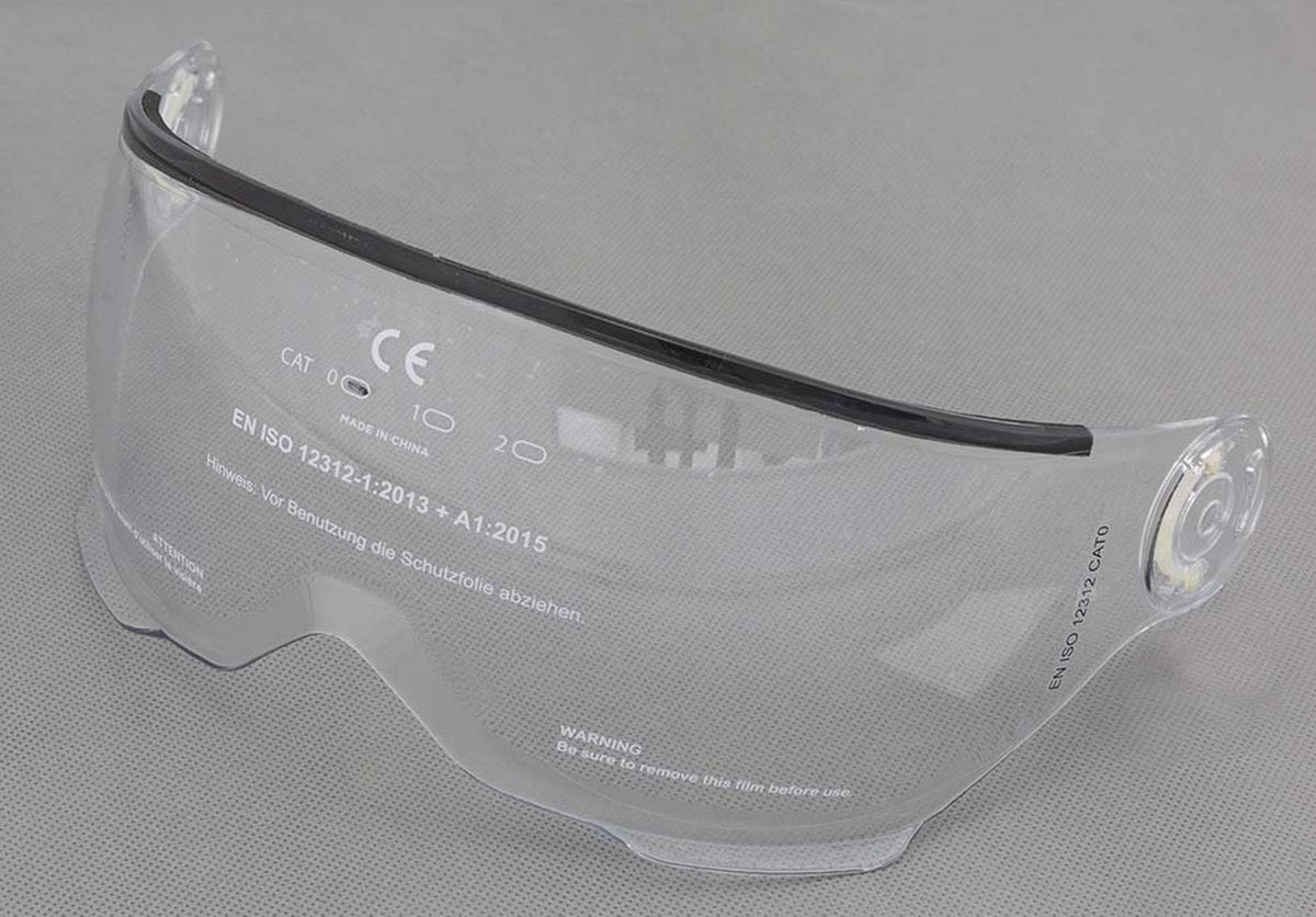 Abus hyban+ accessoires – reserveonderdeel voor het vizier van de fietshelm hyban+ – helder vizier