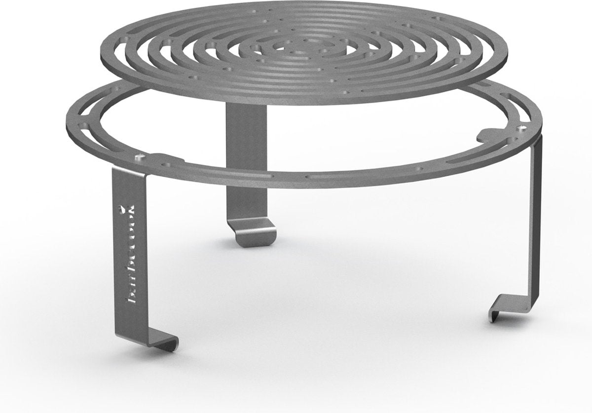 Caballete central dinámico Barbecook y rejilla elevada 36cm