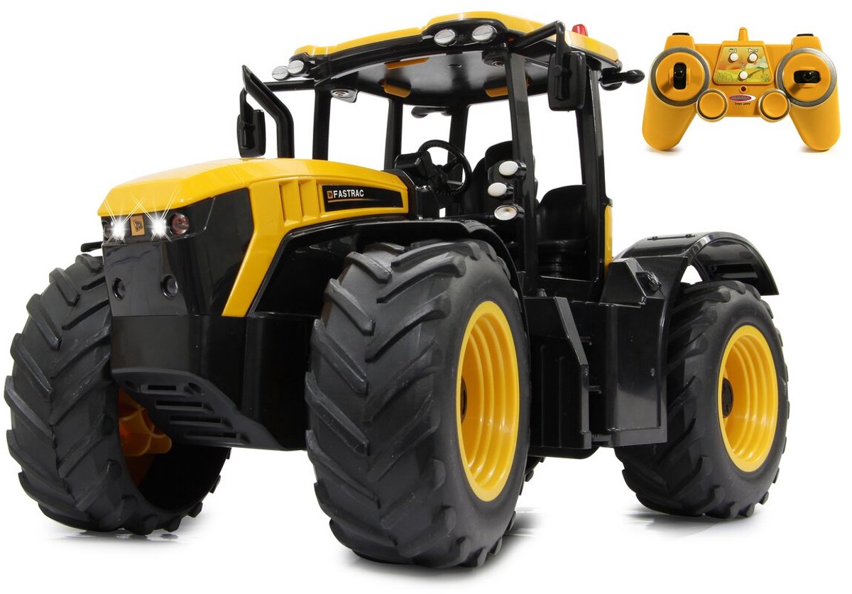 Jamara rc vehículo vehículos agrícolas - 405300 rc jcb fastrac tractor rc modelo listo para usar - 1:16