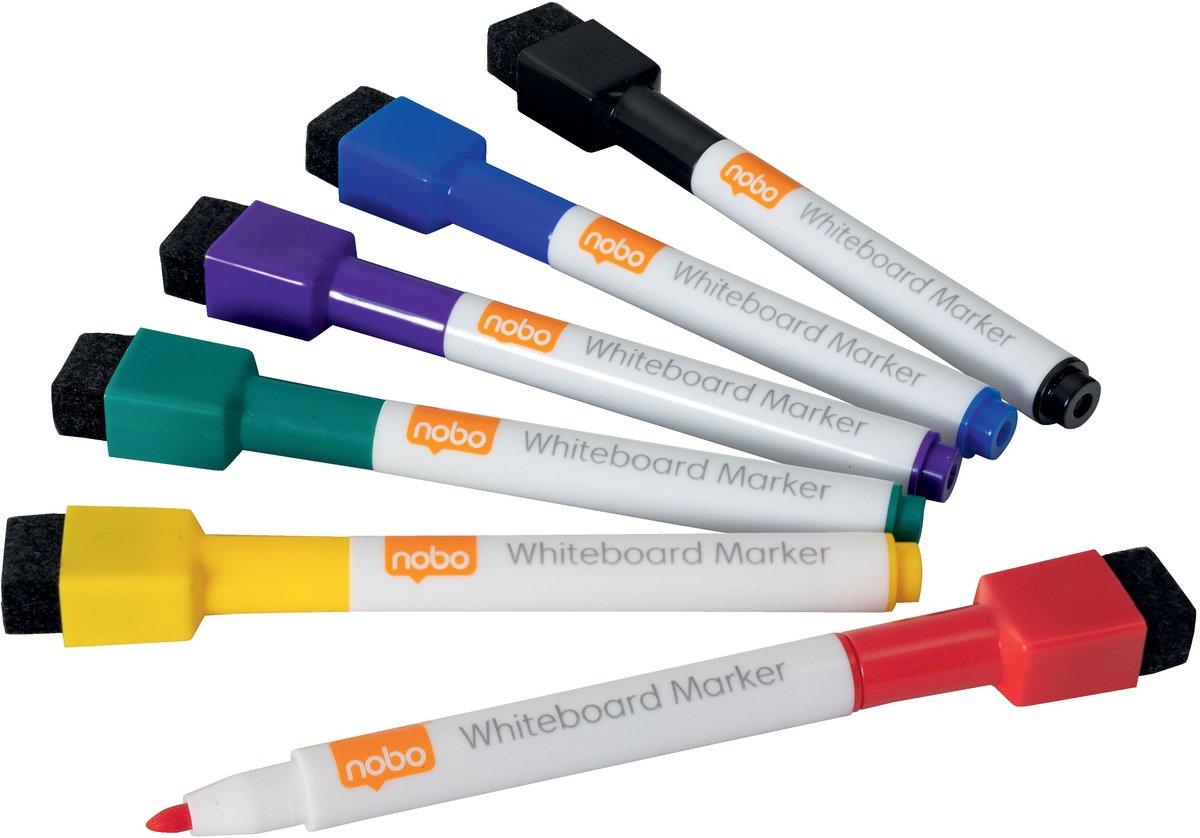 Pennarello per lavagna Nobo mini assortito 6 pezzi
