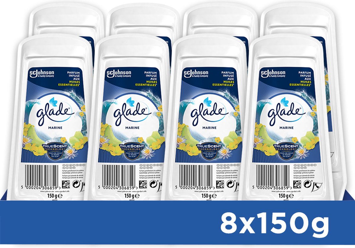 Glade gel deodorante marino (8x 150gr)