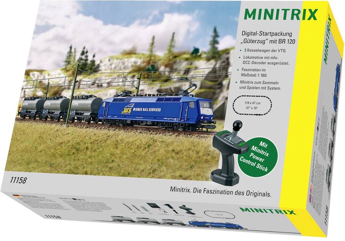 Set di partenza digitale Minitrix per treni merci serie 120