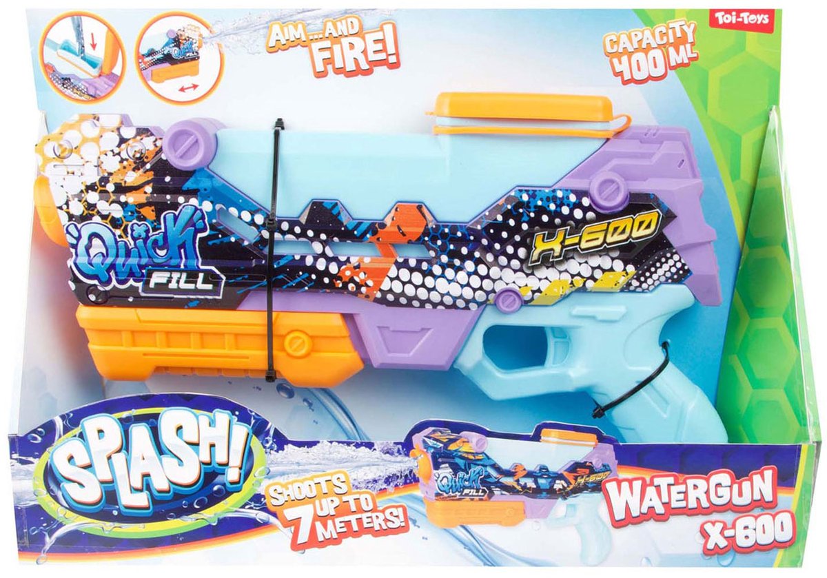 Pun di pistola ad acqua spruzzata Riempimento rapido x600
