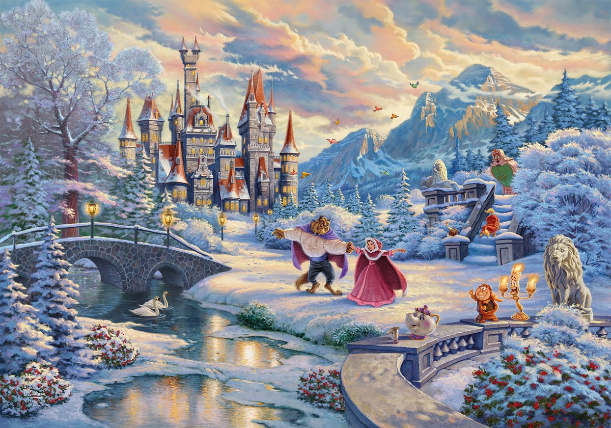 Schmidt - Disney La Bella e la Bestia - Incantesimo d'inverno - 1000 pezzi - Puzzle