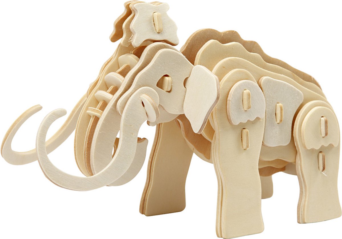 Puzzle 3D Creativ Company, mammut, dimensioni 19x8,5x11 cm, 1 pezzo