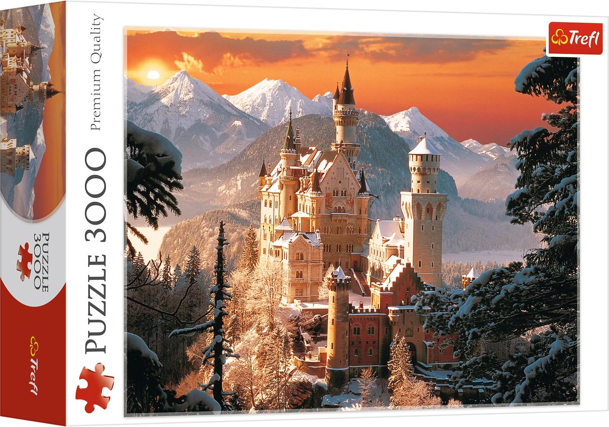 Trefl Castillo de Neuschwanstein Baviera en invierno - 3000 piezas