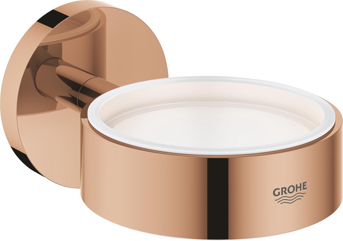 Portaoggetti Grohe per dispenser sapone o bicchiere - montaggio a parete - tramonto caldo (bronzo)