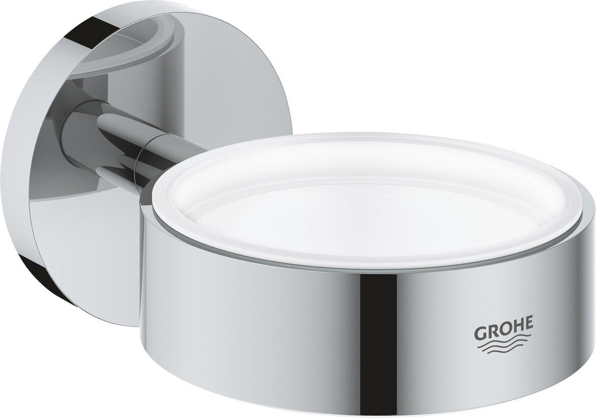 Portaoggetti Grohe per dispenser sapone o bicchiere - montaggio a parete - cromo