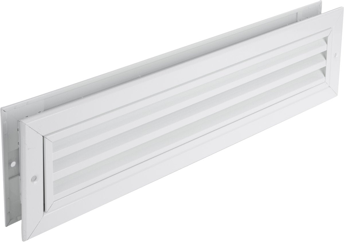 Rejilla de puerta Starx - 470 x 121 mm - aluminio - blanco
