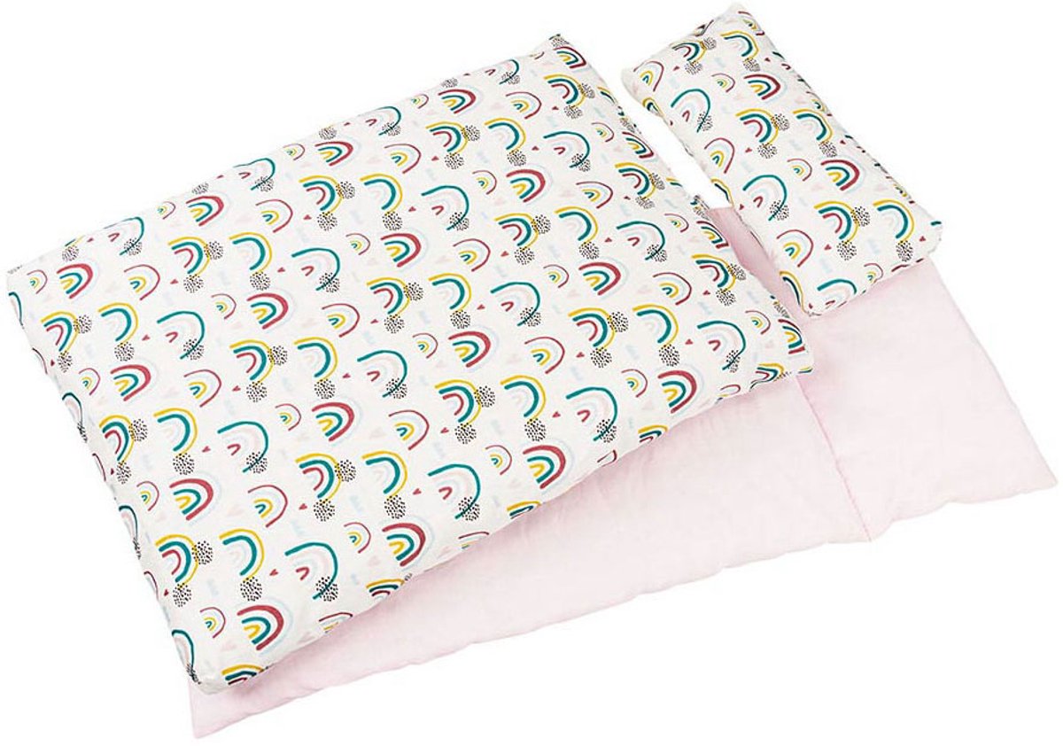 Goki Dolls Bed Linen Set Regenboog, 3dlg.
