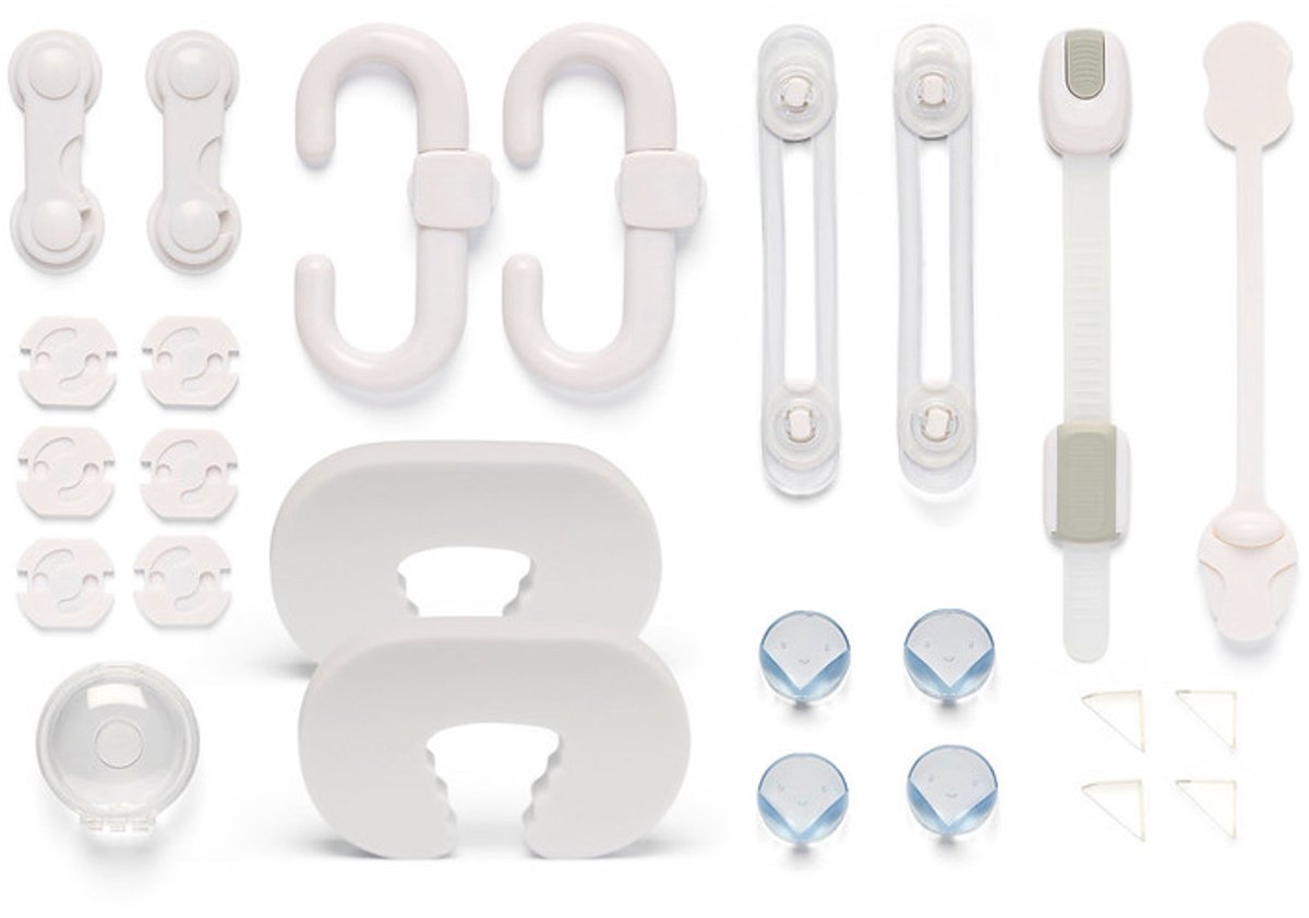 Dooky safety kit - set completo babyproof da 25 pezzi - casa a prova di bambino senza attrezzi