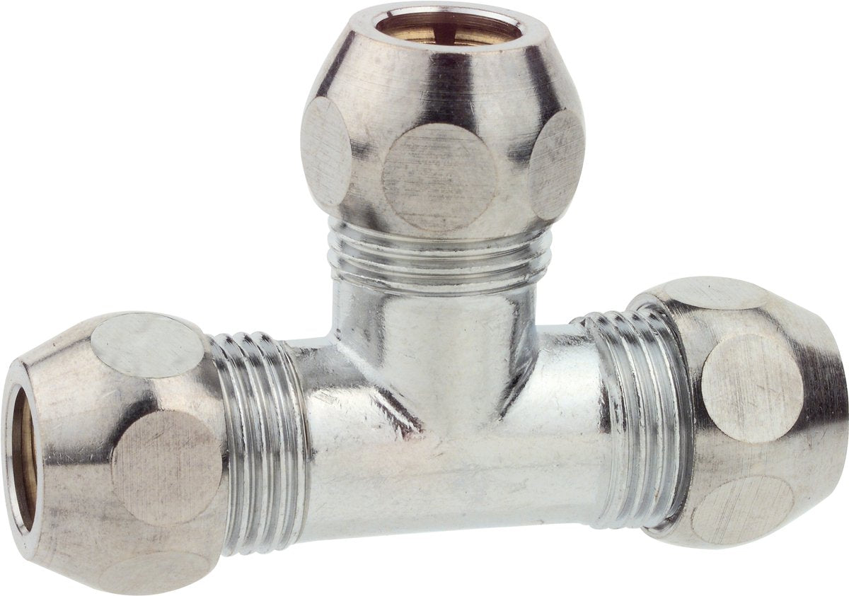 T raccordo a compressione Kirchhoff ms - cromo - 3 8 x 10 mmq
