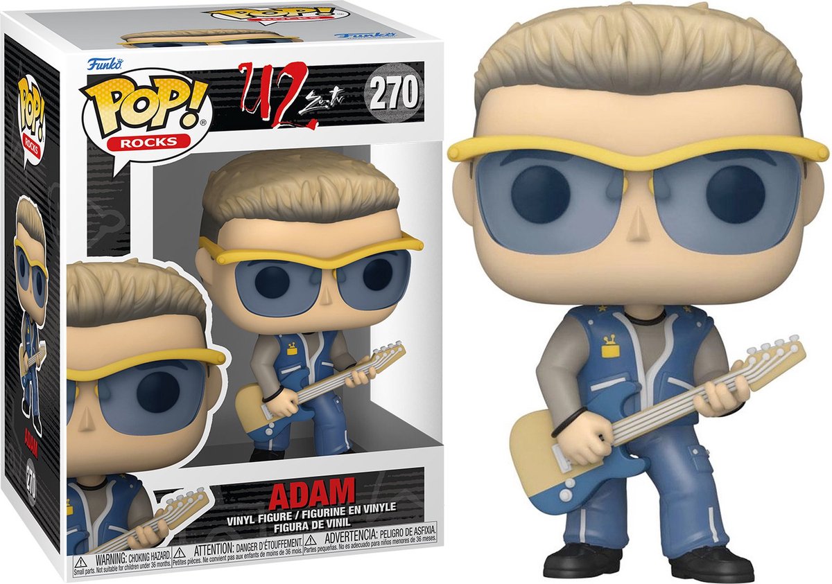 Funko u2 - pop! rocks zoo tv adam 9 cm verzamelfiguur - multicolours