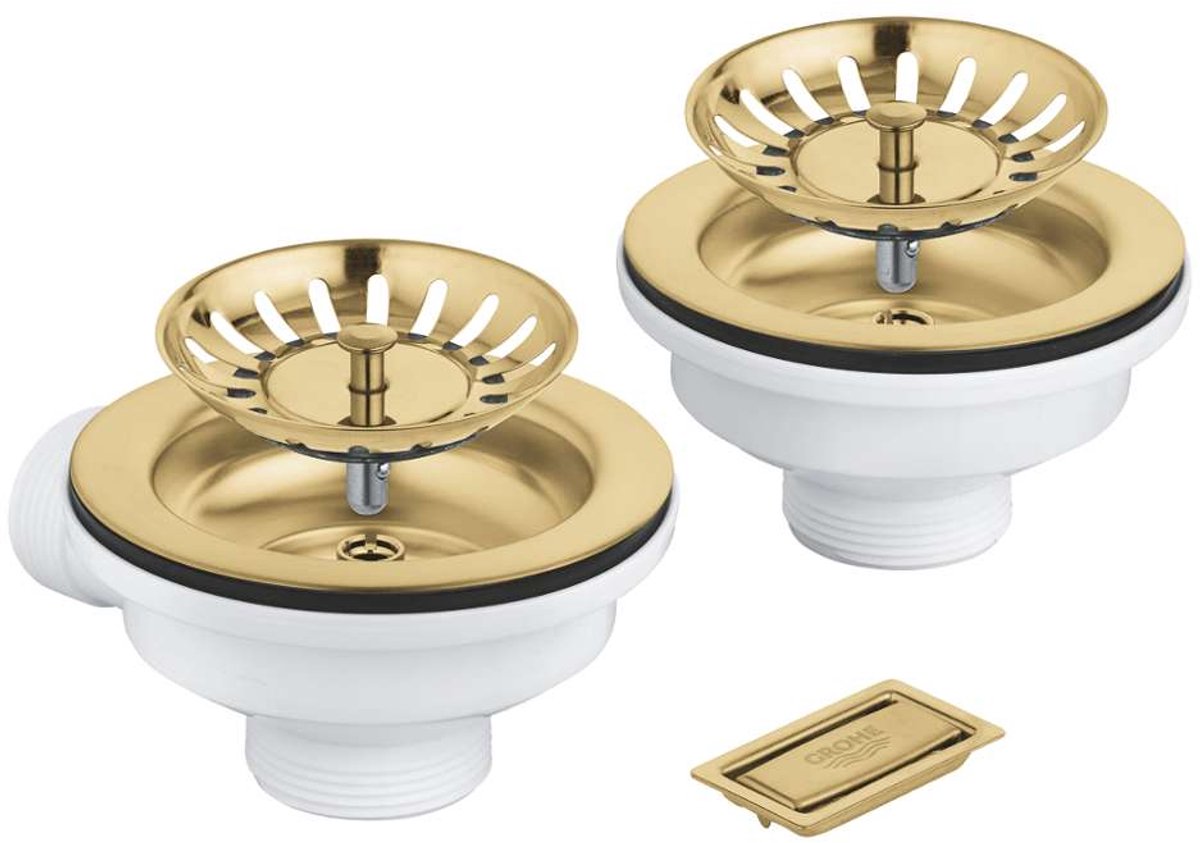 Accessori Grohe - piletta piletta per lavello con accessori, spazzolata cool Sunrise 40997gn0