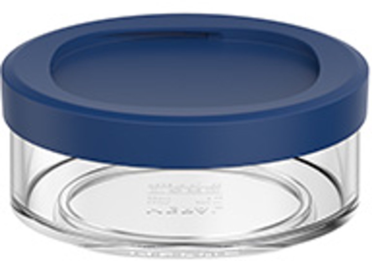 Mepal portapranzo ellisse - 200 ml - scomparti extra per portapranzo 500 ml - tazza di yogurt e tazza di muesli da asporto - lavabile in lavastoviglie - blu vivido
