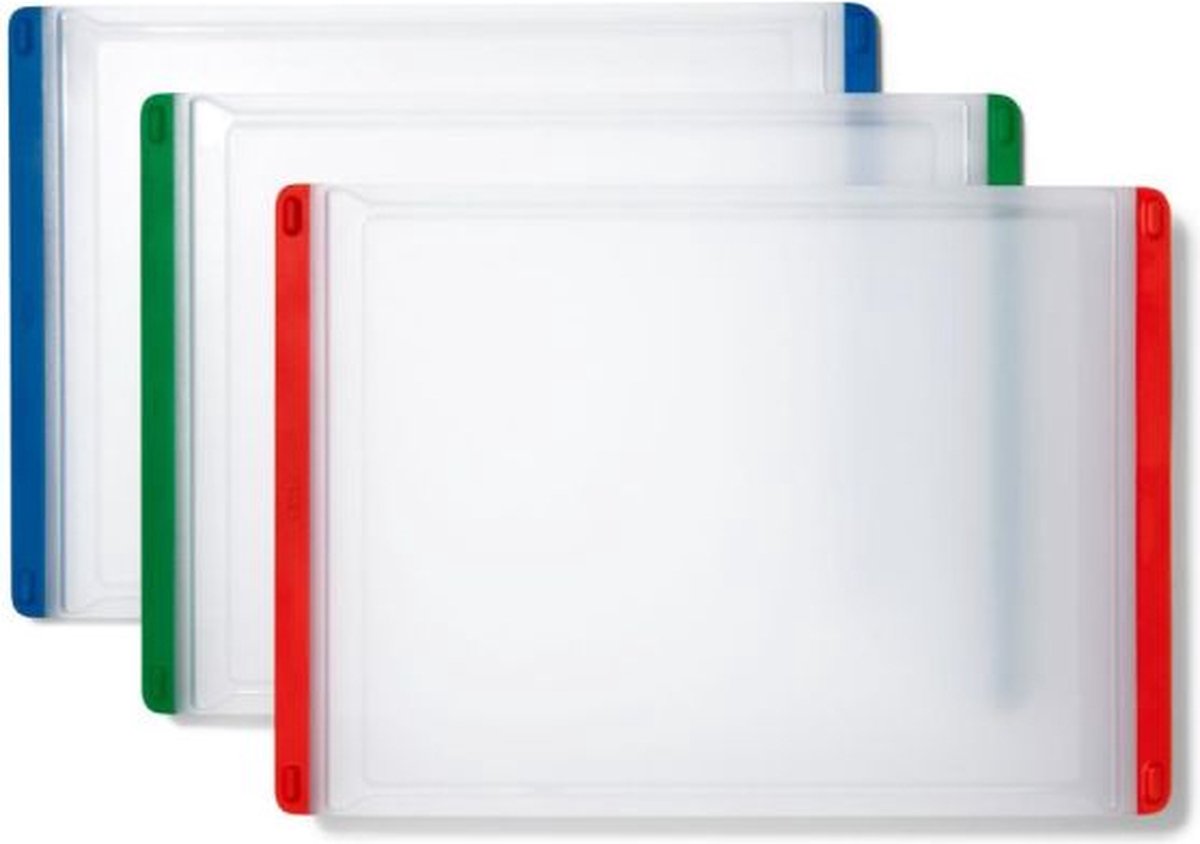 Oxo - tagliere - con scivolo per il succo - set da 3 pezzi