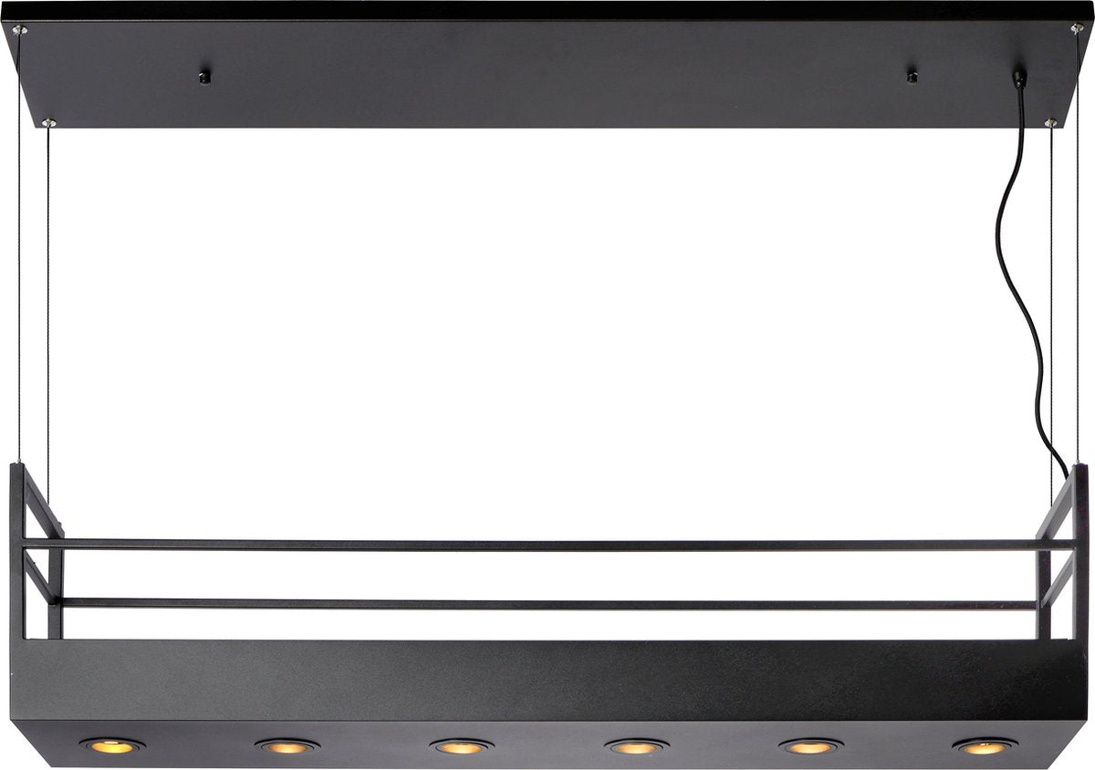 Lucide miravelle - lampada a sospensione - 6xgu10 - nero
