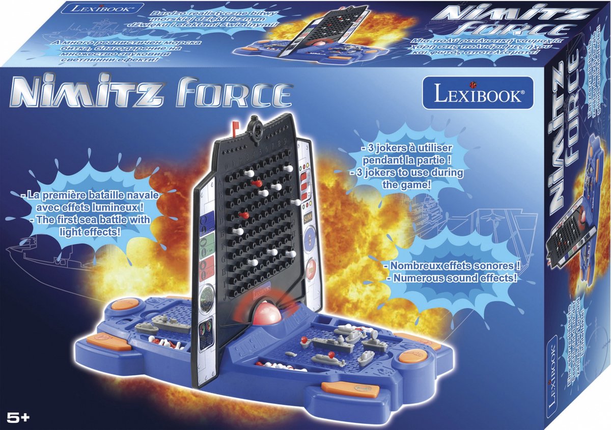 Lexibook nimitz® force: juego electrónico de batalla naval con efectos de iluminación y sonido