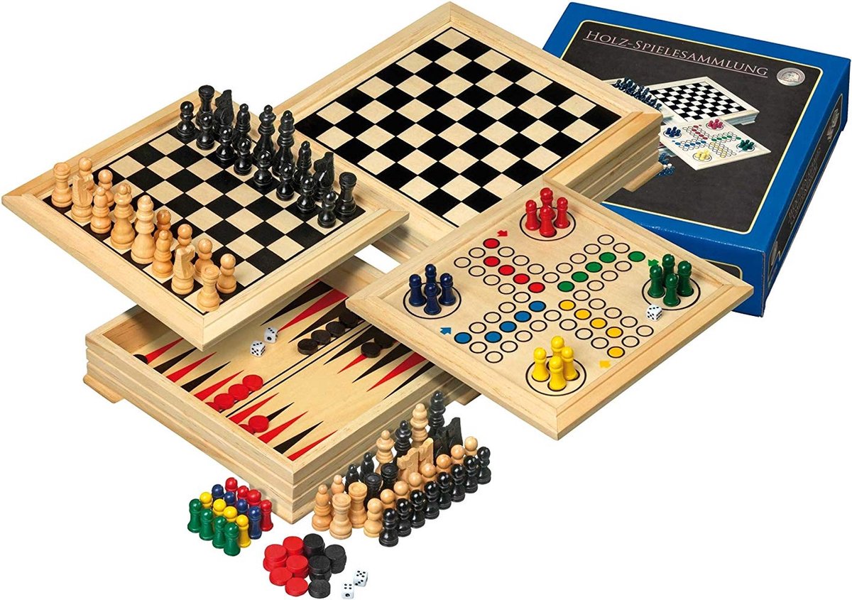 Philos wooden games collection travel version
