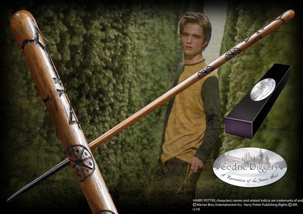 Merkloos sans marque harry potter (tover)staf wand cedric diggory (character-edition) bruin
